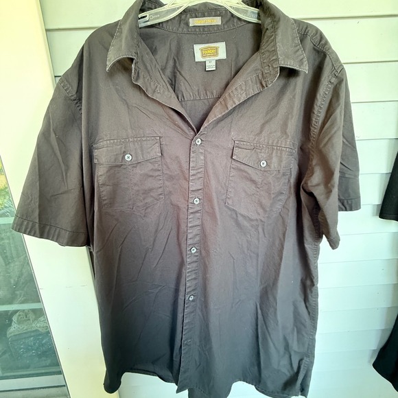 The Foundry Supply Co Other - The Foundry Supply Co Mens XLT Short Sleeve Button Down Shirt Charcoal Gray